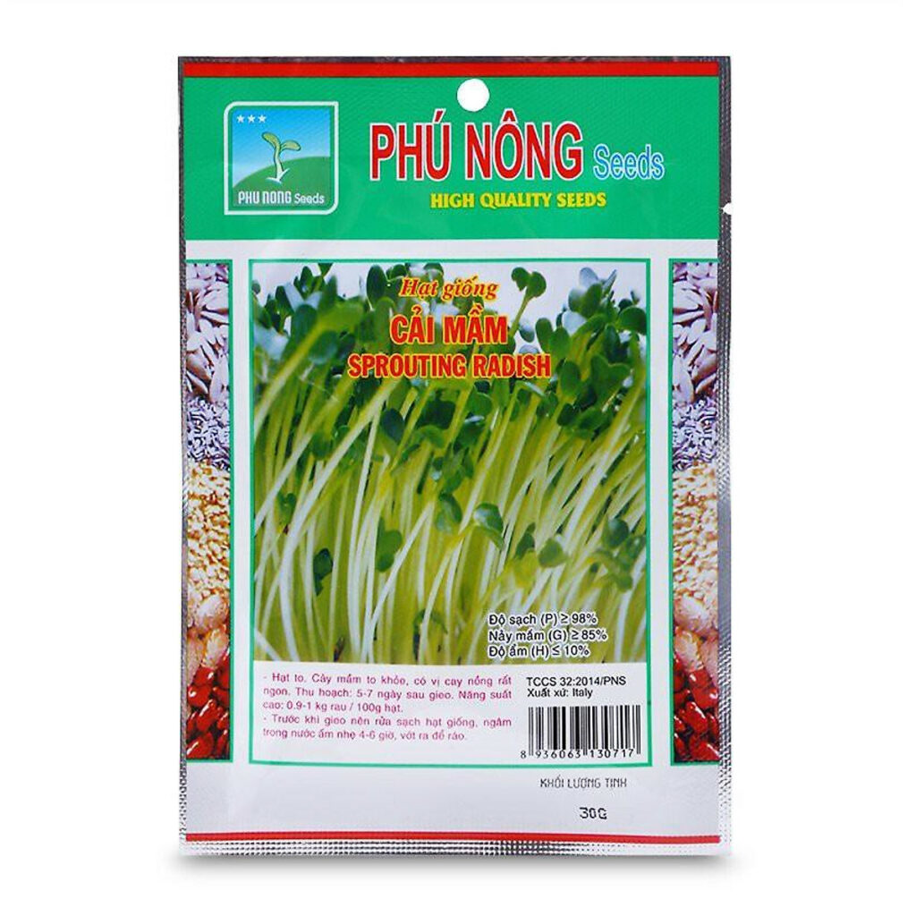 hat giong cai mam sprouting radish