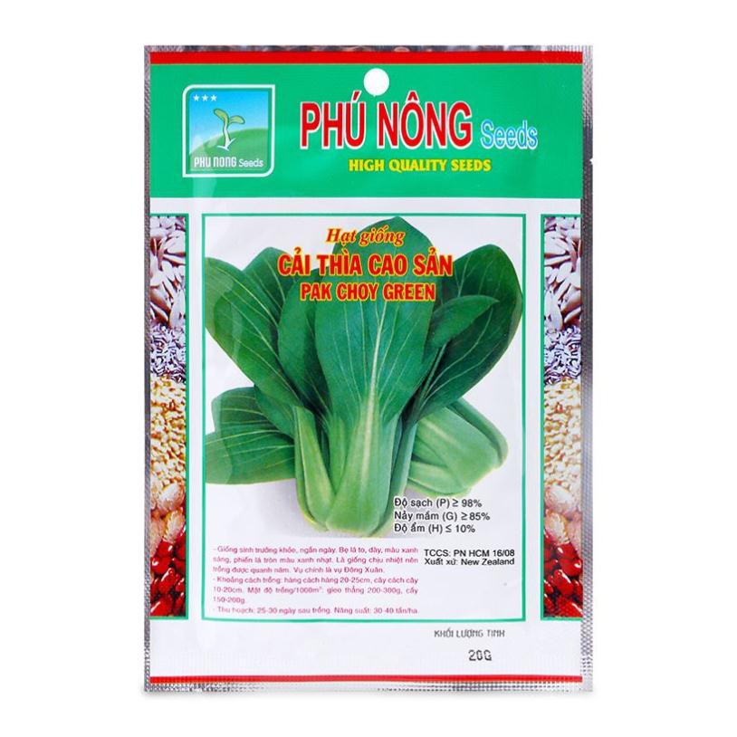 hat giong cai thia pak choy green