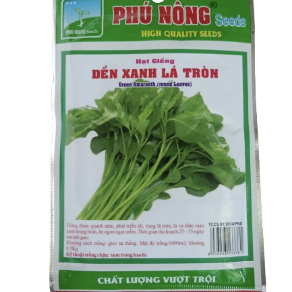 hạt giống rau dền xanh