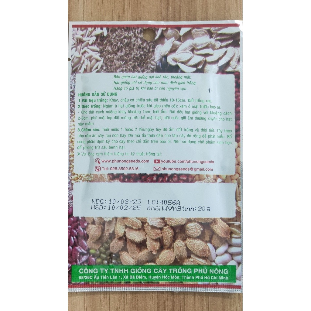 hạt giống tần ô (cải cúc)