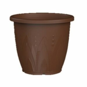 chậu tròn cao TLP nâu
