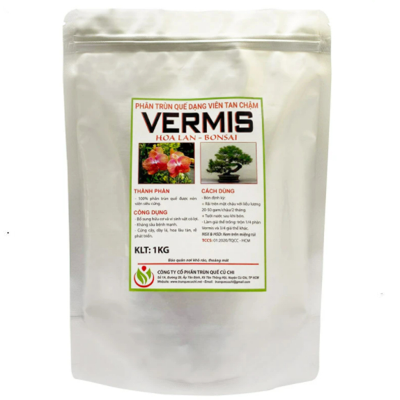 phân trùn quế dạng viên vermis 1kg