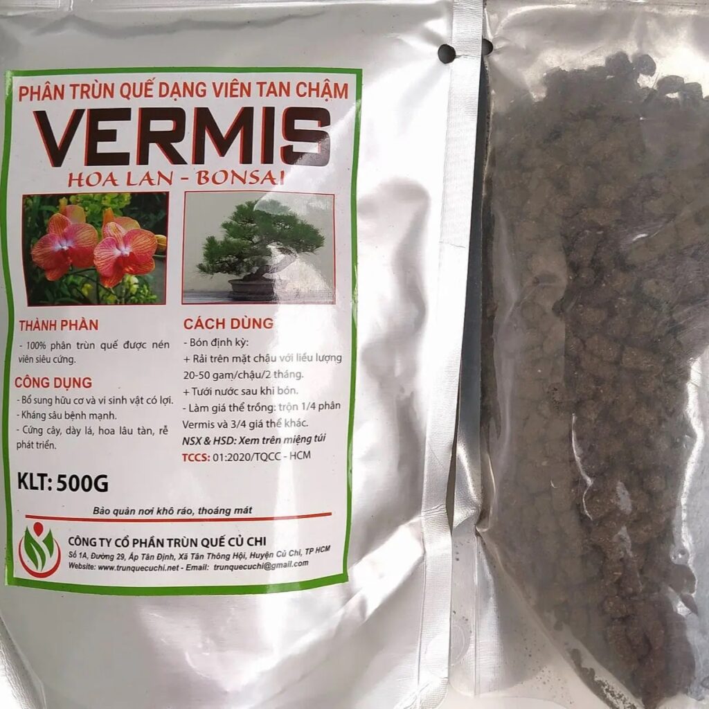 phân trùn quế dạng viên vermis 500g