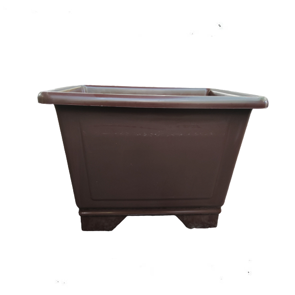 chậu vuông cao 63 nâu