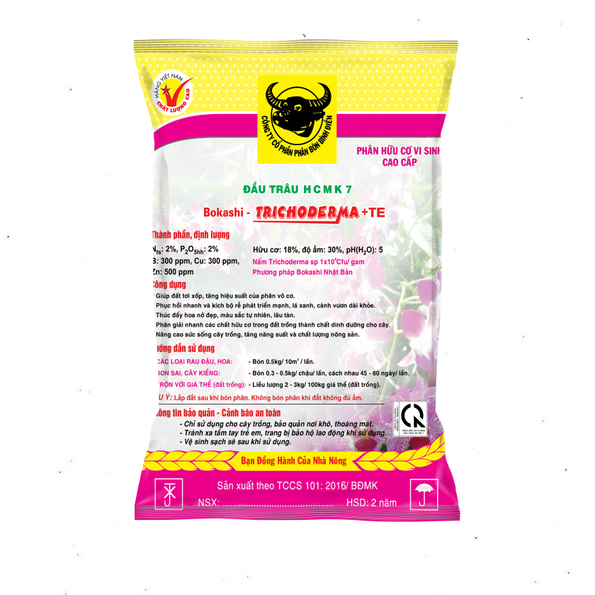 phân hữu cơ vi sinh đầu trâu hcmk7