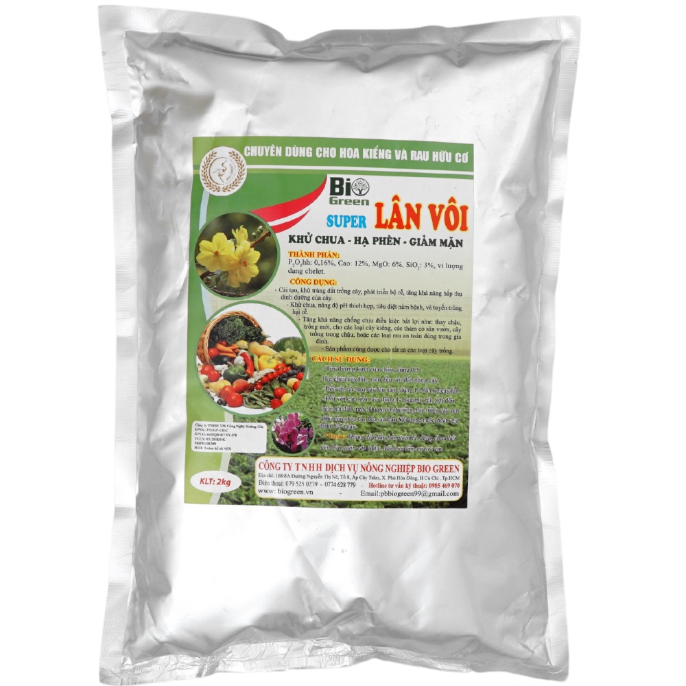 phân lân vôi gói 2kg